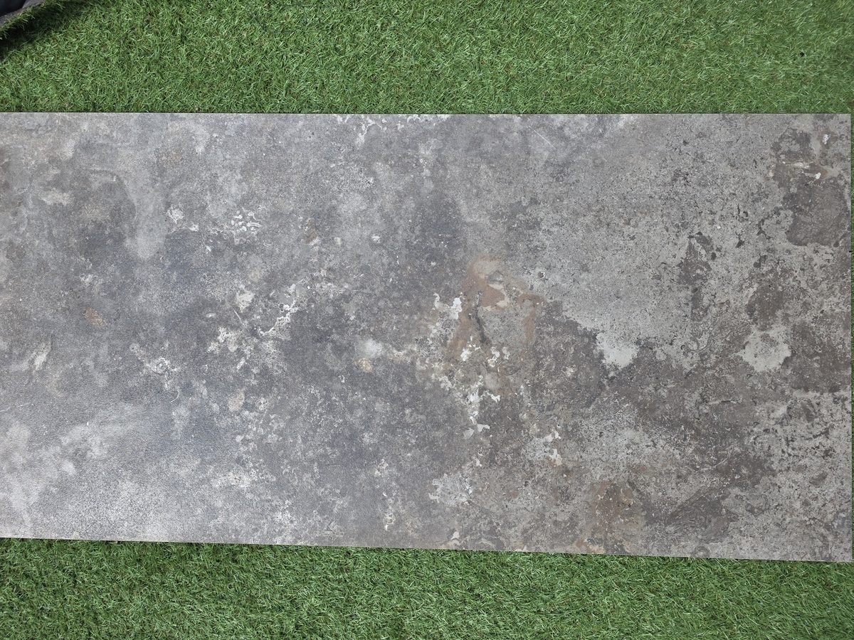 Carrelage travertin gris 120x60